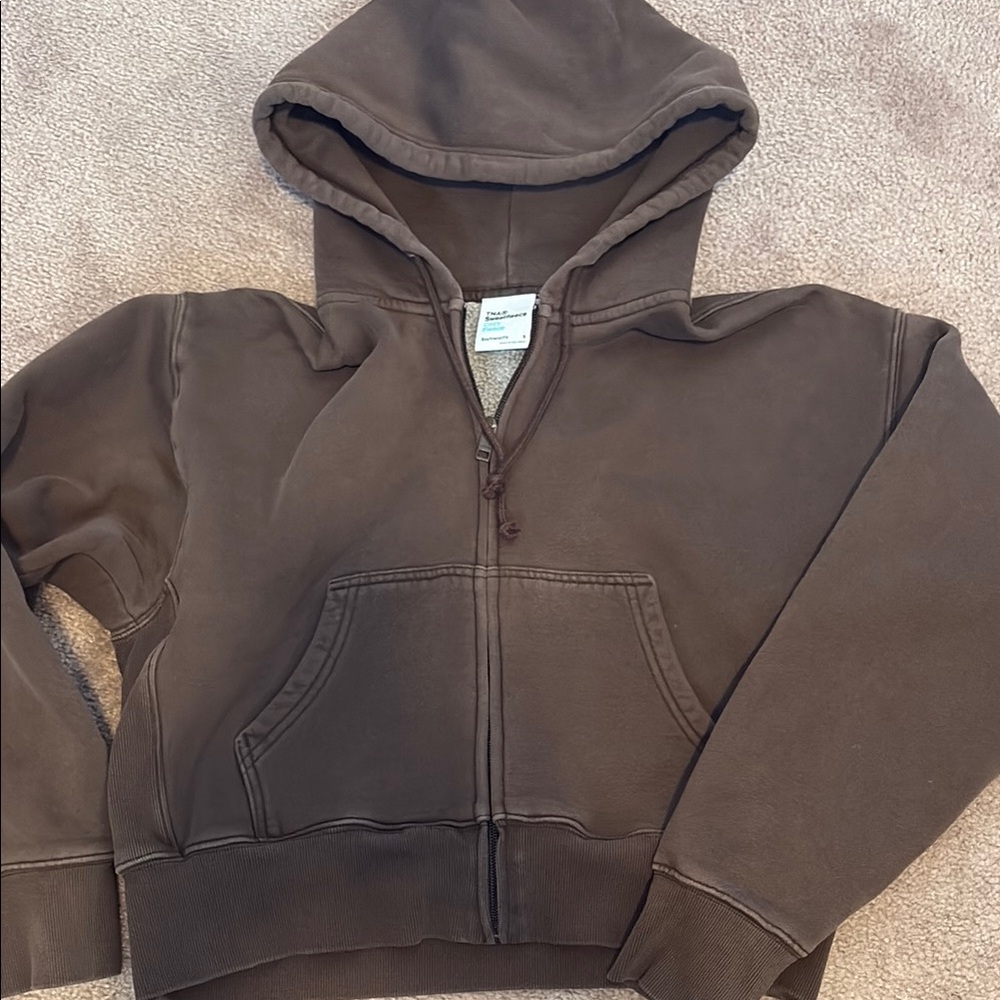 TNA Cozy Sweatfleece Boxy Boyfriend Zip